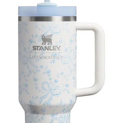Stanley X Loveshackfancy Holiday Quencher H2.0 Flowstate Tumbler, 40 Oz. In Blue
