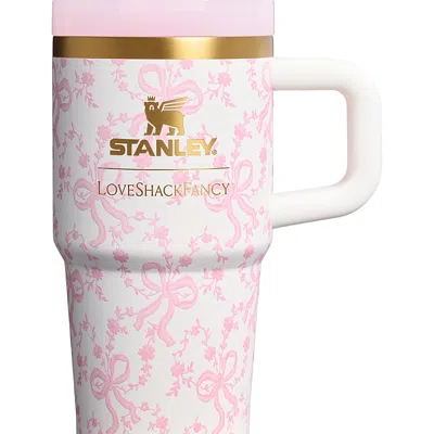 Stanley X Loveshackfancy Holiday Quencher Protour Flip Straw Tumbler, 20 Oz. In Pink