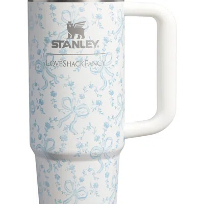 Stanley X Loveshackfancy Holiday Quencher Protour Flip Straw Tumbler, 30 Oz. In Blue