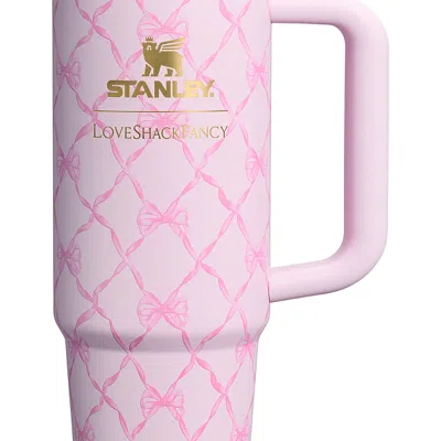 Stanley X Loveshackfancy Holiday Quencher Protour Flip Straw Tumbler, 30 Oz. In Pink