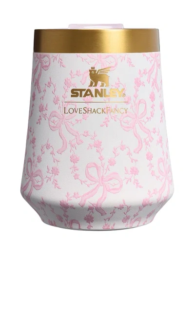 Stanley X Loveshackfancy The Reserve Wine Tumbler Set Of 2 In Coquette Bow Chantilly