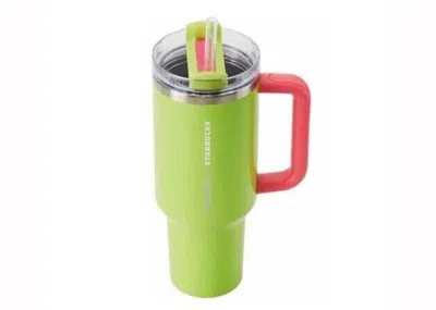 Pre-owned Stanley X Starbucks China Exclusive "music Carnival" Quencher 40oz Tumbler In Green (2023)