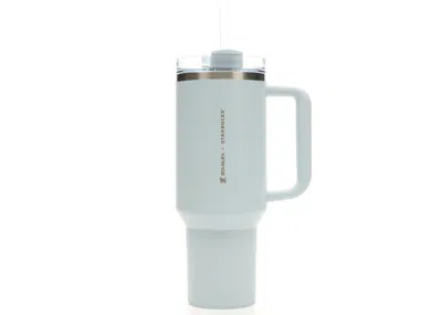 Pre-owned Stanley X Starbucks Flowstate Quencher 40oz Tumbler Blue Spring In Spring Blue