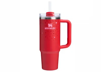 Pre-owned Stanley X Target Exclusive Valentines Day Flowstate Quencher 30oz Tumbler In Ruby Hearts