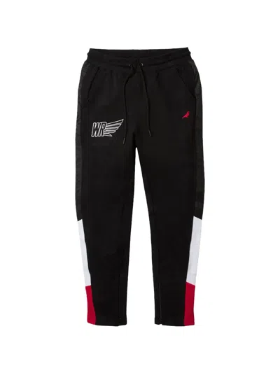 Staple Colour-block Track Pants In Black