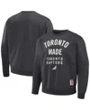 Staple Men's Nba X  Anthracite Toronto Raptors Plush Pullover Sweatshirt In Anthracite