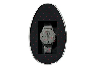 Pre-owned Staple X Fossil Sundial 3 Hand Automatic Movement Watch (dark Grey) Watch In Multi