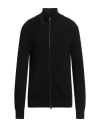 Star Point Man Cardigan Black Size Xl Virgin Wool In Black
