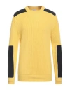 Star Point Man Sweater Yellow Size Xl Virgin Wool In Yellow