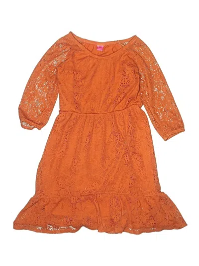 Pre-owned Star Ride Kids' Dress In Orange