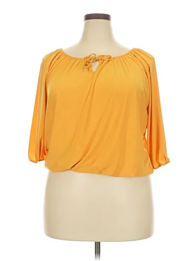 Pre-owned Star Vixen 3/4 Sleeve Blouse In Orange