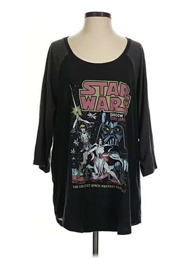 Pre-owned Star Wars 3/4 Sleeve T-shirt In Black