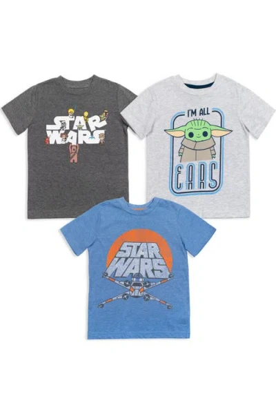 Star Wars Kids'  3-pack Short Sleeve T-shirts In Multi