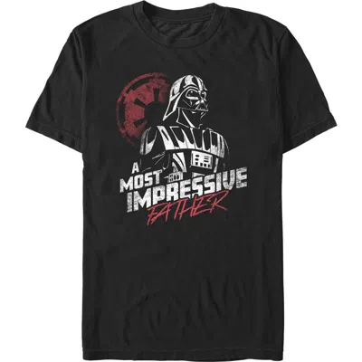 Star Wars: A New Hope Star Wars A New Hope A Most Impressive Father  Graphic T-shirt In Black
