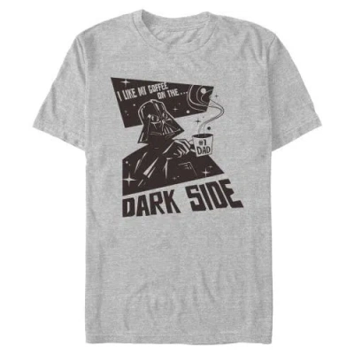Star Wars: A New Hope Star Wars A New Hope Dark Side Coffee  Graphic T-shirt In Gray