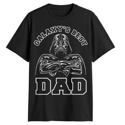 Star Wars: A New Hope Star Wars A New Hope Galaxy's Best Dad Vader  Graphic T-shirt In Black