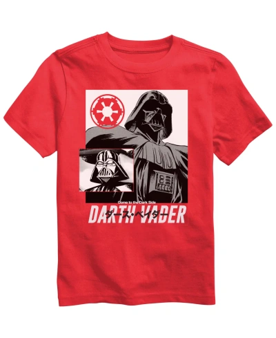 Star Wars Big Boys Short Slevees Graphic T-shirt In Red