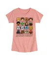 Star Wars Big Girls Characters Grid Short Sleeve Tee In Pink