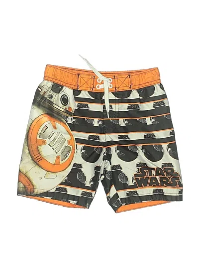 Pre-owned Star Wars Kids' Board Shorts In Orange