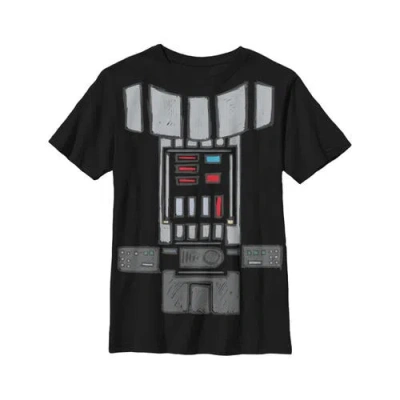 Star Wars Kids' Boy's  Darth Vader Cartoon Costume  Graphic T-shirt In Black