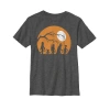 Star Wars Kids' Boy's  Halloween Characters Trick Or Treat  Graphic T-shirt In Gray