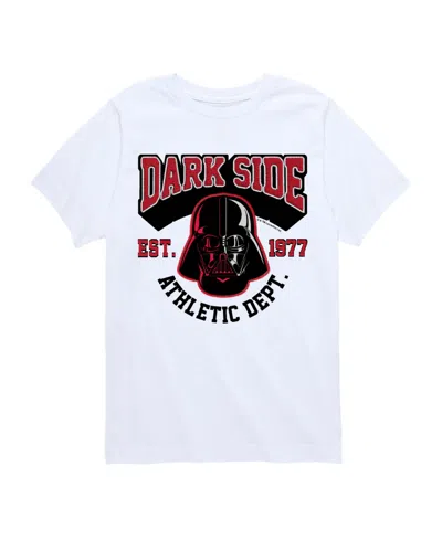 Star Wars Kids' Boys' 8-20 Darth Vader Darkside Athletic Department Short-sleeve Graphic T-shirt In White