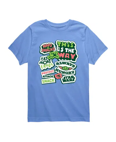 Star Wars Kids' Boys' 8-20 Short-sleeve Graphic T-shirt In Blue