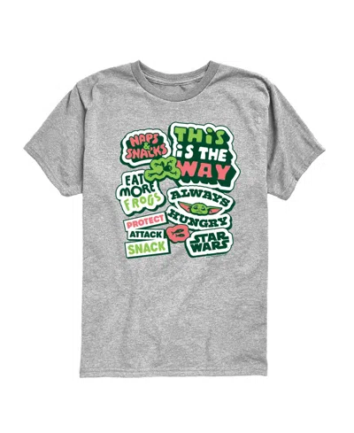 Star Wars Kids' Boys' 8-20 Short-sleeve Graphic T-shirt In Gray