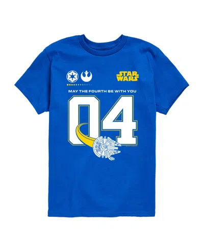 Star Wars Kids' Boys' 8-20 Sporty May Fourth Be With You Short-sleeve Graphic T-shirt In Blue