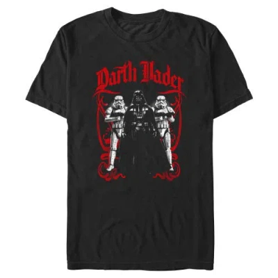 Star Wars Darth Vader And Stormtrooper Pose  Graphic T-shirt In Black