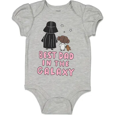Star Wars Babies'  Darth Vader One Piece Bodysuit In Gray
