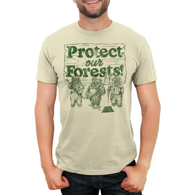 Star Wars Ewok Protect Our Forests  Graphic T-shirt In Green