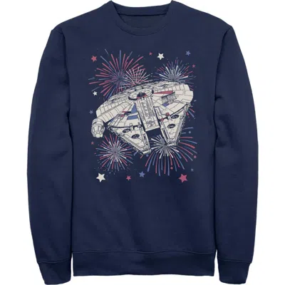 Star Wars Festive Fireworks Falcon Sweatshirt In Blue