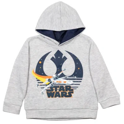 Star Wars Kids'  Fleece Pullover Hoodie In Gray