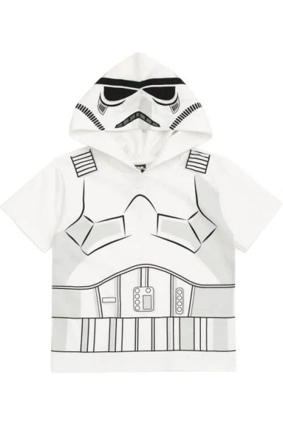 Star Wars Kids'  Hooded T-shirt In White