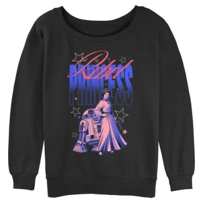 Star Wars Junior's  Rebel Princess Stars Sweatshirt In Black
