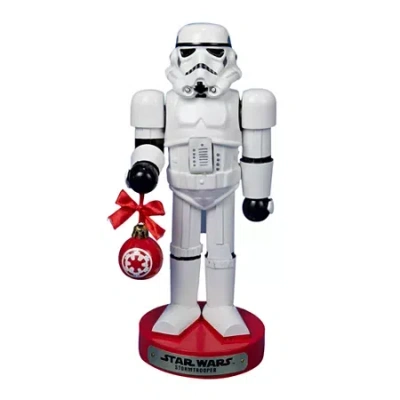Star Wars Kurt Adler  9.5" Stormtrooper With Ball Ornament Nutcracker In White