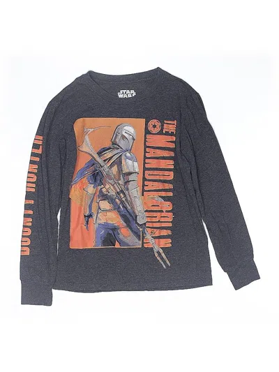 Pre-owned Star Wars Kids' Long Sleeve T-shirt In Gray