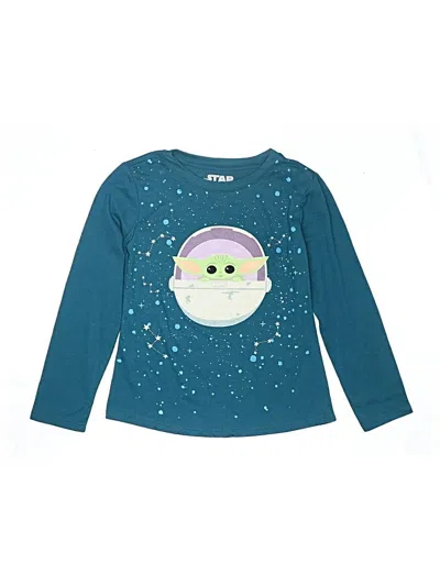 Pre-owned Star Wars Kids' Long Sleeve T-shirt In Blue