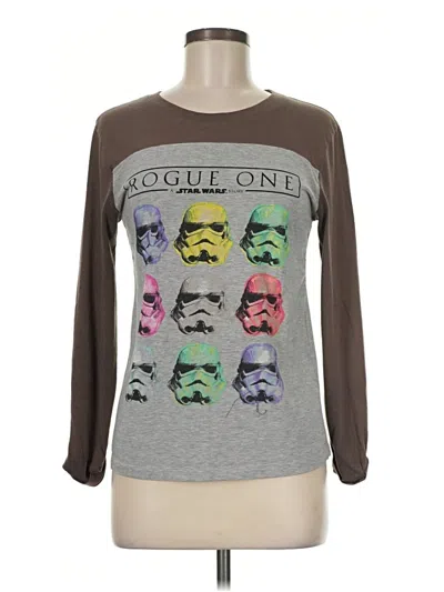 Pre-owned Star Wars Long Sleeve T-shirt In Gray