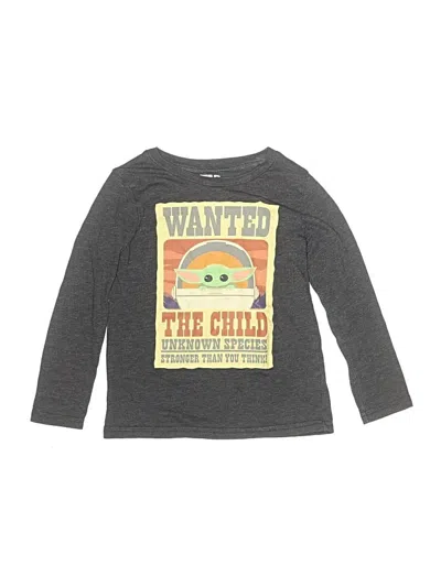 Pre-owned Star Wars Kids' Long Sleeve T-shirt In Gray