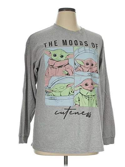 Pre-owned Star Wars Long Sleeve T-shirt In Gray