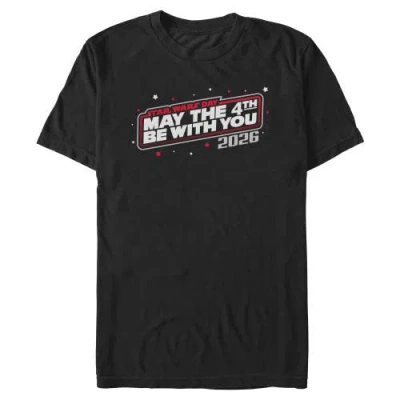 Star Wars May The Fourth 2026 Red Logo  Graphic T-shirt In Black