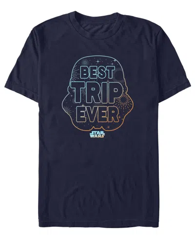Star Wars Men's Best Trooper Ever Short Sleeve T-shirt In Blue