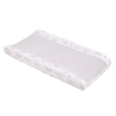 Star Wars Nojo  Grogu Cutest In The Galaxy Cream And White Super Soft Contoured Changing Pad Cover In Ivory
