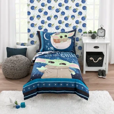 Star Wars Nojo  The Child Little Bounty Toddler Bedding Set In Blue