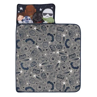 Star Wars Nojo  Welcome To The Galaxy Navy And Gray Toddler Nap Mat