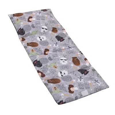 Star Wars Nojo  Welcome To The Galaxy Navy And Gray Yoda, Deluxe Easy Fold Toddler Nap Mat