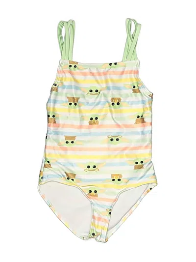 Pre-owned Star Wars Kids' One Piece Swimsuit In Yellow