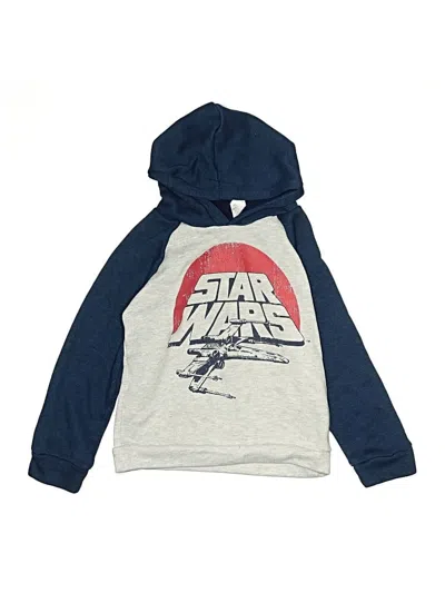 Pre-owned Star Wars Kids' Pullover Hoodie In Blue